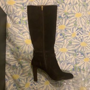 Talbots Coffee Bean Brown Suede Boots 279$ Retail NWT